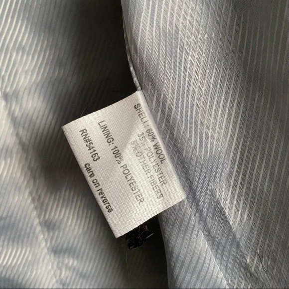 Calvin Klein Gray Wool Peacoat - Picture 7 of 12